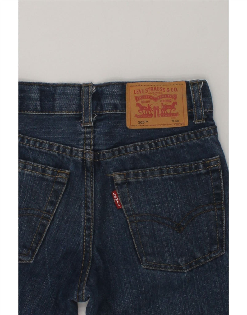 LEVI'S Boys 505 Straight Jeans 6-7 Years W20 L20 Blue Cotton | Vintage Levi's | Thrift | Second-Hand Levi's | Used Clothing | Messina Hembry 