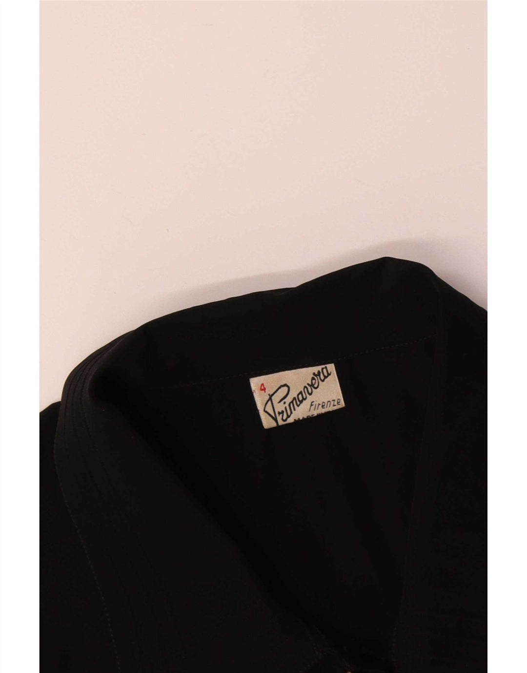 Primavera Firenze Womens Shirt Blouse UK 18 XL Black Polyester