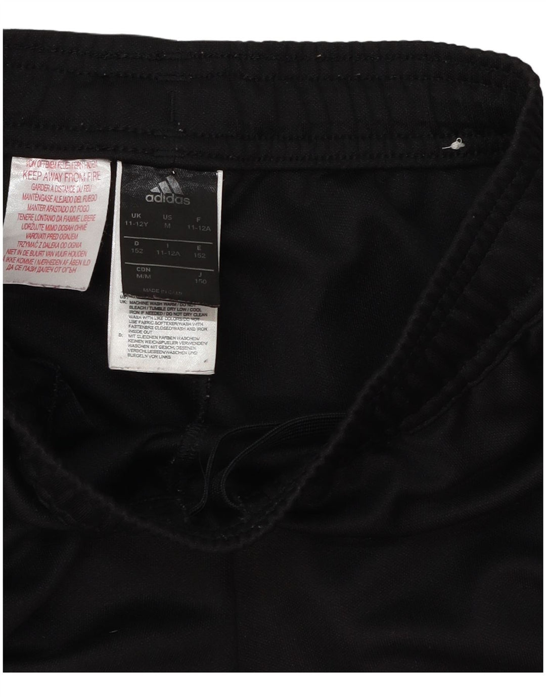 Adidas Girls Tracksuit Trousers 11-12 Years  Black Polyester