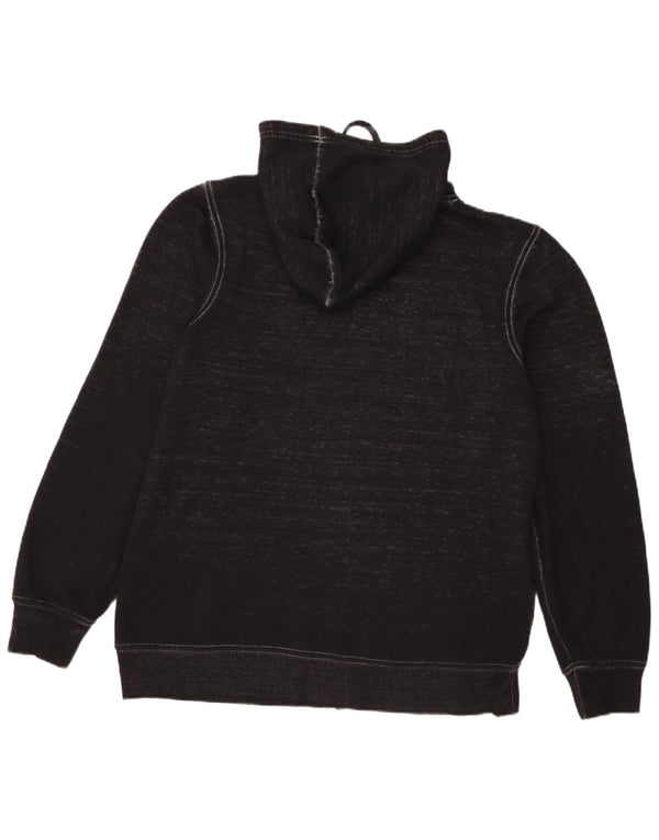 Hard Rock Cafe Mens Graphic Zip Hoodie Sweater Medium Black Cotton