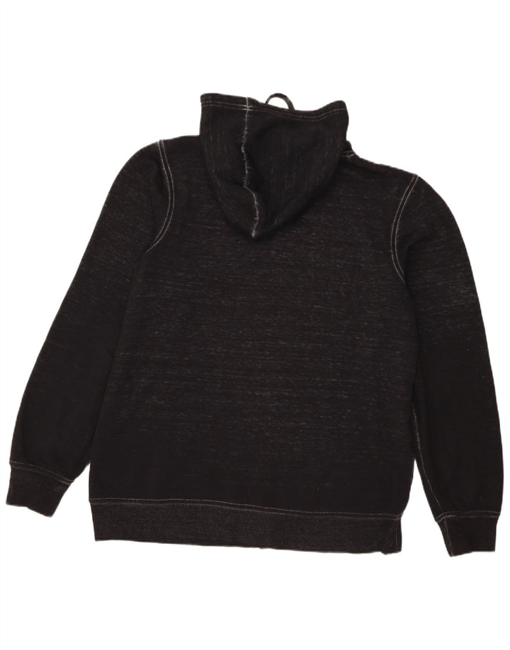 Hard Rock Cafe Mens Graphic Zip Hoodie Sweater Medium Black Cotton