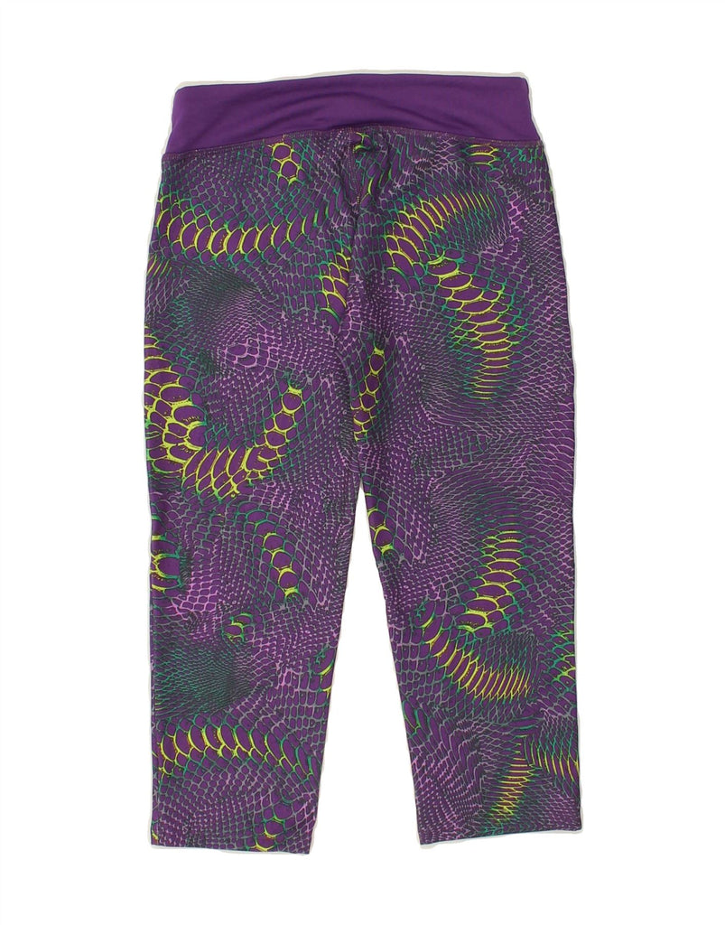 UNDER ARMOUR Girls Heat Gear Leggings 9-10 Years Medium Purple Polyester | Vintage Under Armour | Thrift | Second-Hand Under Armour | Used Clothing | Messina Hembry 