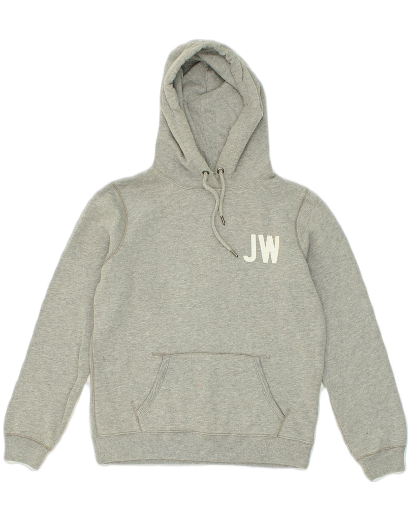 JACK WILLS Womens Graphic Hoodie Jumper UK 14 Large  Grey Cotton | Vintage Jack Wills | Thrift | Second-Hand Jack Wills | Used Clothing | Messina Hembry 