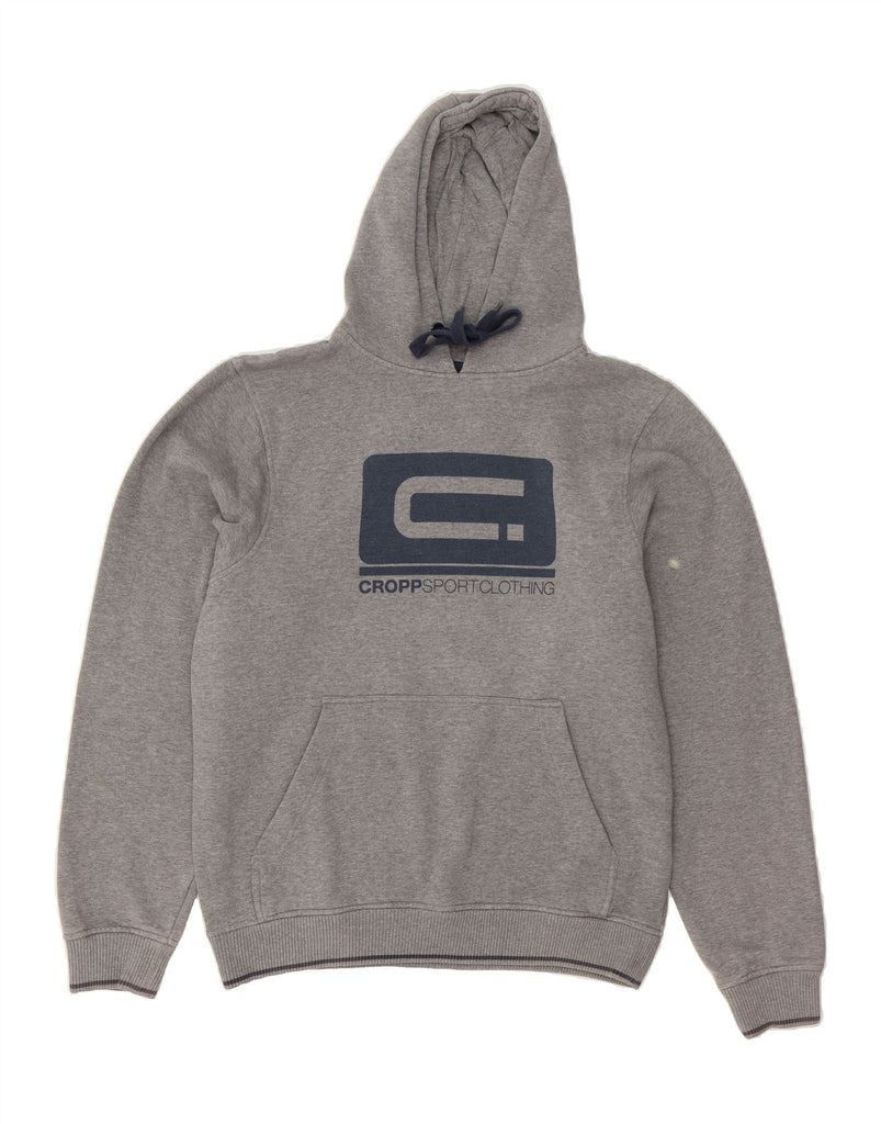 CROPP Mens Graphic Hoodie Jumper XL Grey Cotton Vintage Cropp and Second-Hand Cropp from Messina Hembry 