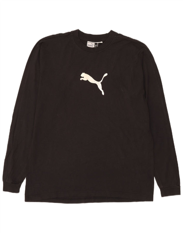Puma Mens Graphic Top Long Sleeve XL Black Cotton