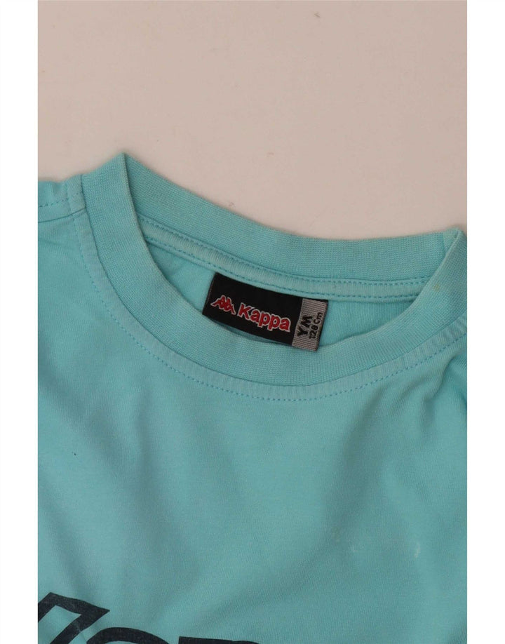 Kappa Boys Graphic T-Shirt Top 8-9 Years Medium Blue