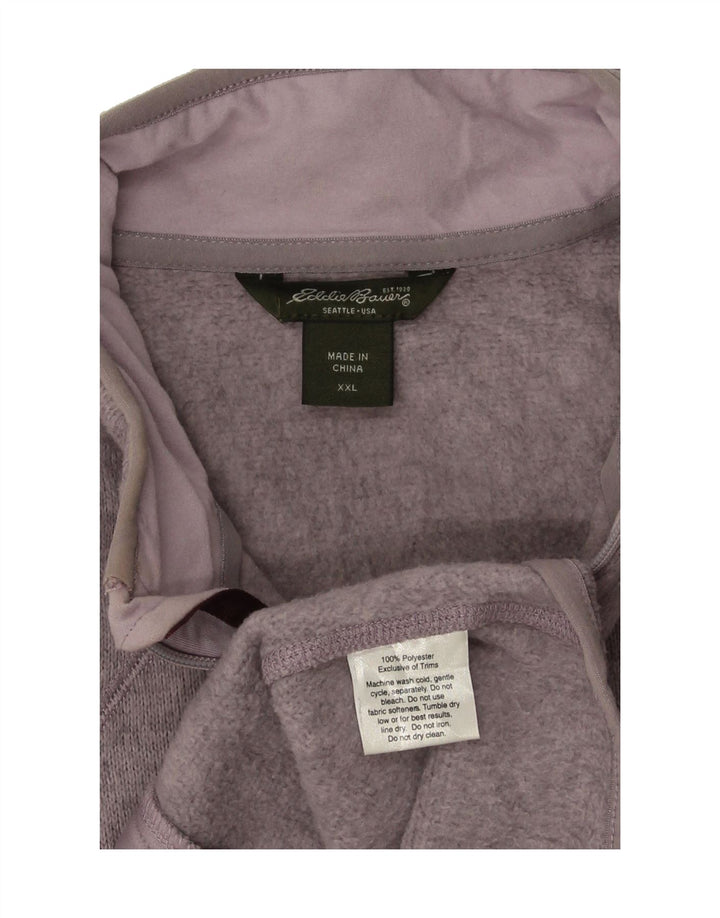 EDDIE BAUER Womens Tracksuit Top Jacket UK 20 2XL Grey Polyester Vintage Eddie Bauer and Second-Hand Eddie Bauer from Messina Hembry 
