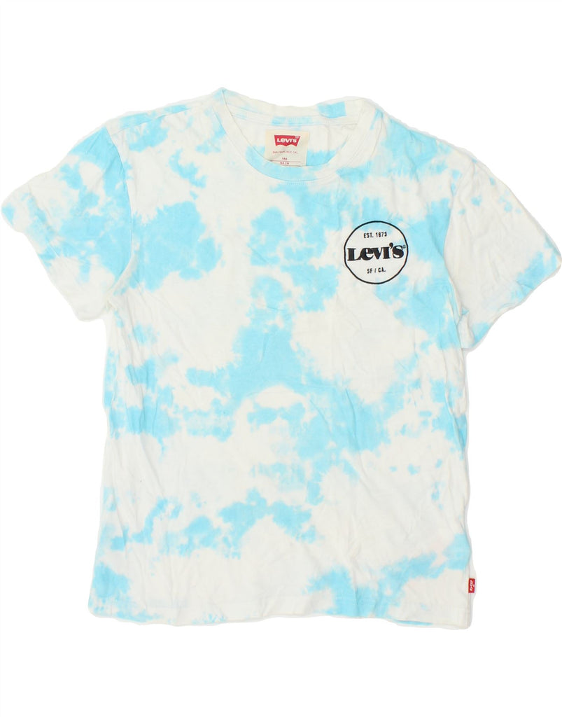 LEVI'S Boys T-Shirt Top 13-14 Years Blue Tie Dye Cotton | Vintage Levi's | Thrift | Second-Hand Levi's | Used Clothing | Messina Hembry 