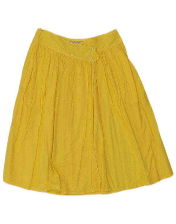 French Connection Girls A-Line Skirt 14-15 Years W24 Yellow Cotton