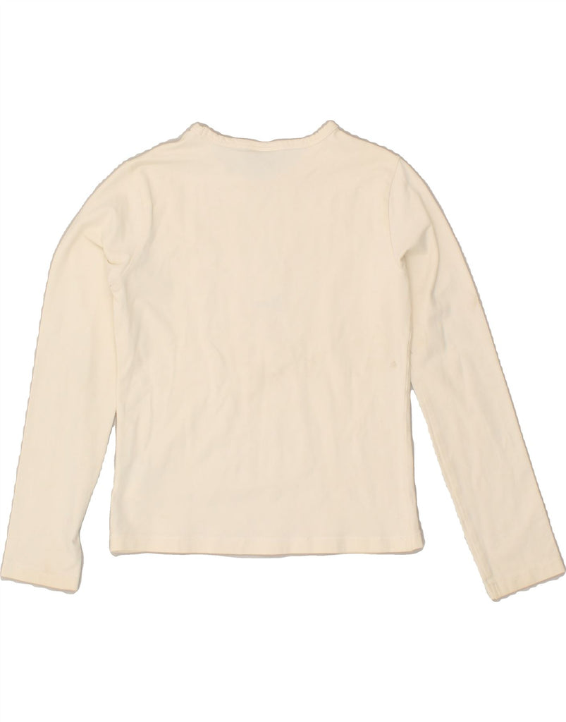 GEOX Girls Top Long Sleeve 9-10 Years Off White Cotton | Vintage Geox | Thrift | Second-Hand Geox | Used Clothing | Messina Hembry 