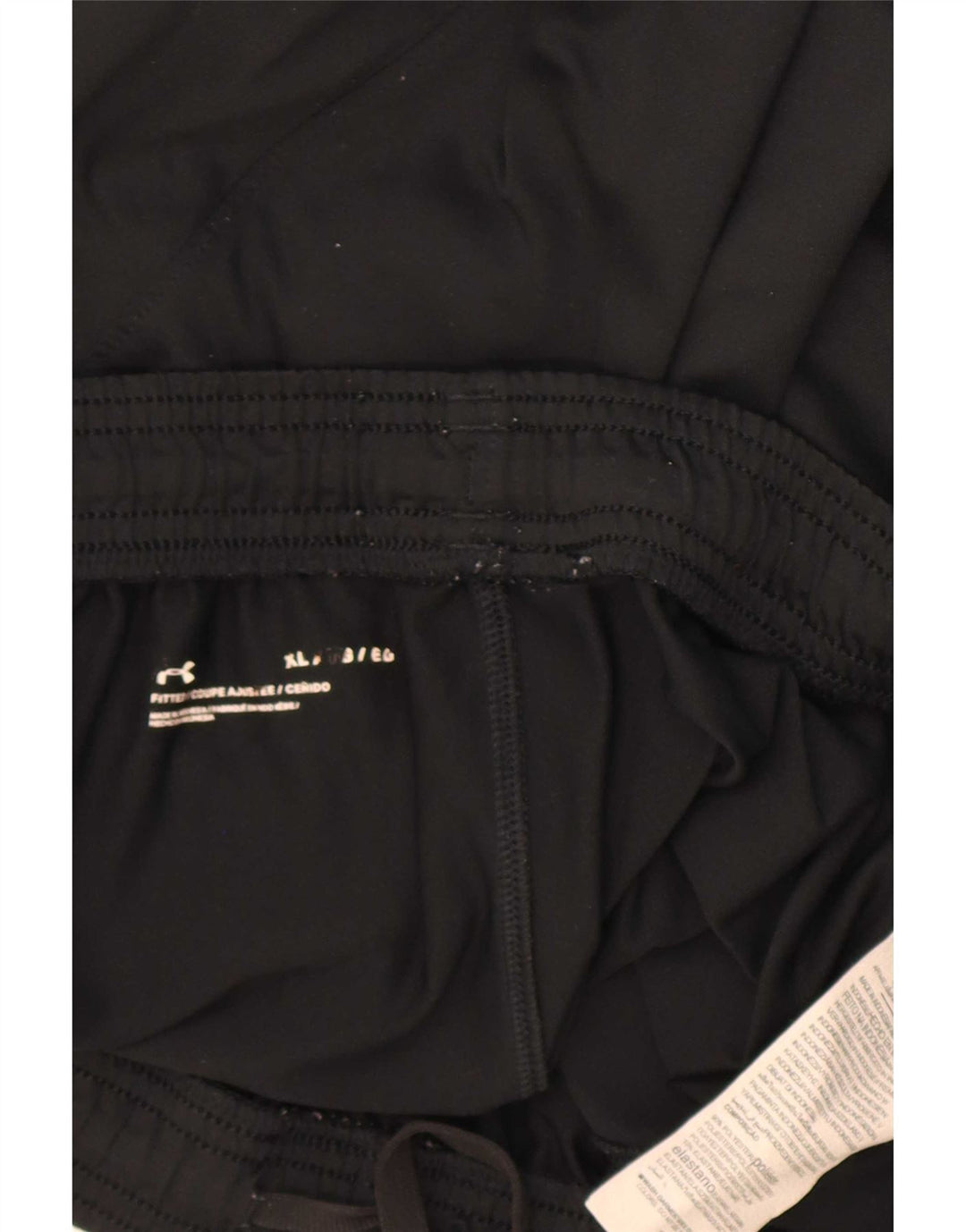 Under Armour Mens Tracksuit Trousers XL Black Polyester