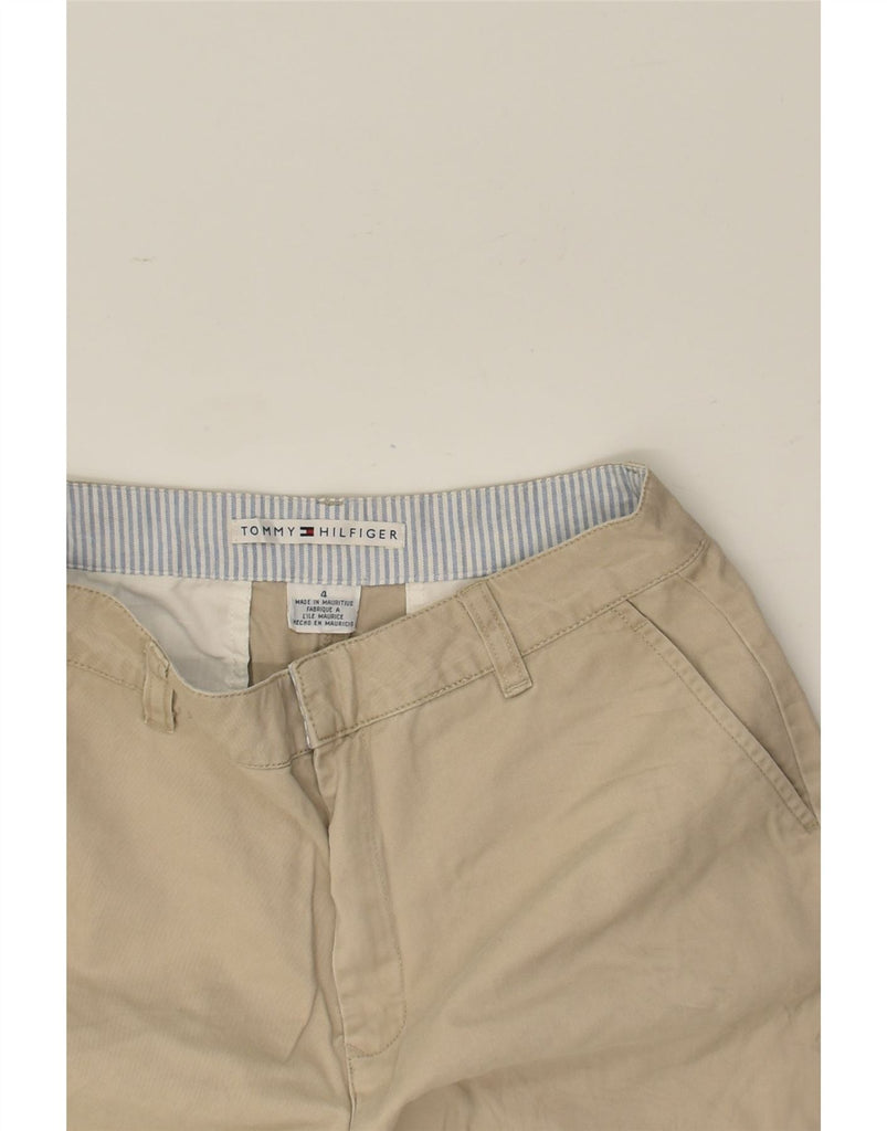 TOMMY HILFIGER Womens Casual Shorts US 4 Small W28  Beige Cotton | Vintage Tommy Hilfiger | Thrift | Second-Hand Tommy Hilfiger | Used Clothing | Messina Hembry 