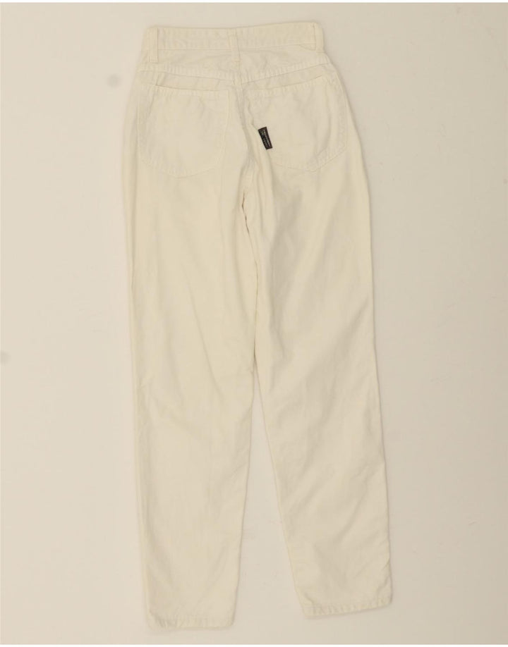 TRUSSARDI Womens Cropped Jeans IT 40 Small W26 L25 White Cotton Vintage Trussardi and Second-Hand Trussardi from Messina Hembry 