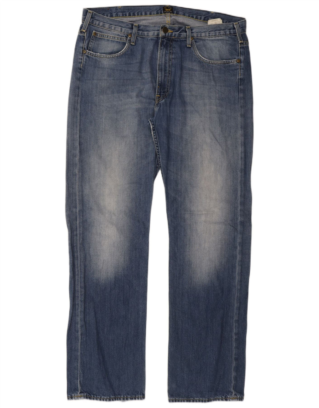 Lee Mens Kent Straight Jeans W38 L34 Blue Cotton