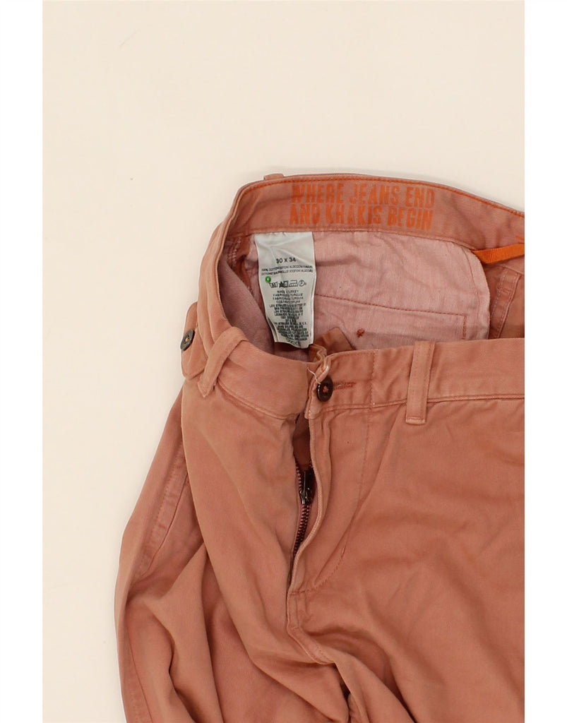 DOCKERS Mens Slim Chino Trousers W30 L34  Pink Cotton Vintage Dockers and Second-Hand Dockers from Messina Hembry 