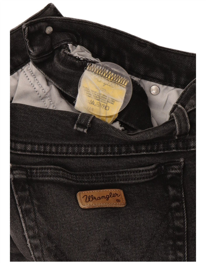 Wrangler Mens Straight Jeans W36 L30 Grey Cotton