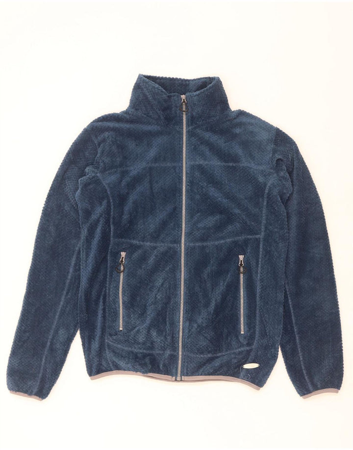 Brugi Mens Fleece Jacket UK 38 Medium Navy Blue Polyester