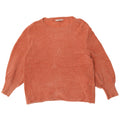Zara Womens Oversized Boat Neck Jumper Sweater UK 14 Medium Orange