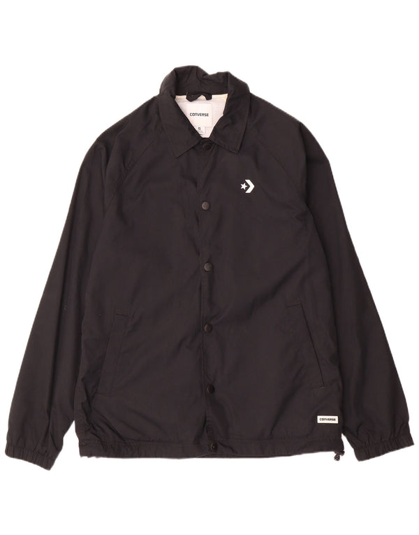 Converse Mens Bomber Jacket UK 36 Small Black Polyester
