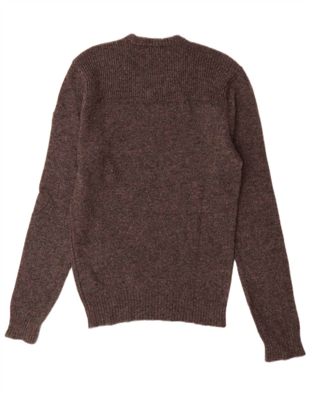 Calvin Klein Jeans Mens V-Neck Jumper Sweater Small Grey Flecked Wool