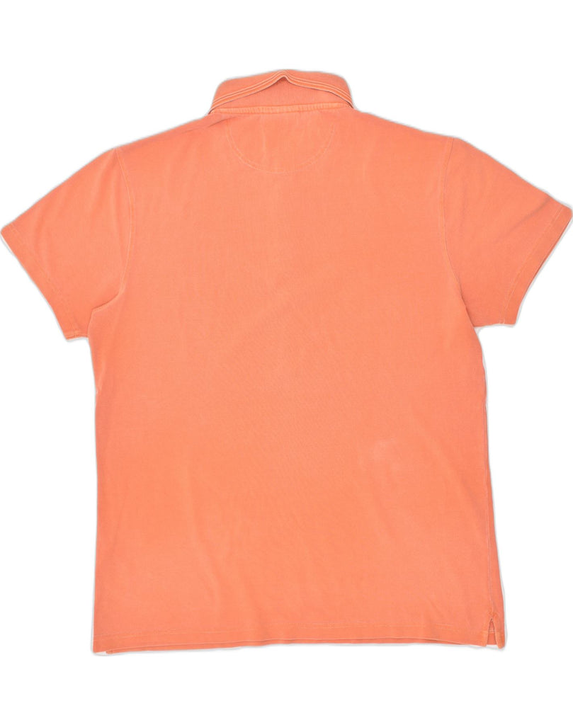 MARLBORO CLASSICS Mens Polo Shirt Large Orange Cotton | Vintage Marlboro Classics | Thrift | Second-Hand Marlboro Classics | Used Clothing | Messina Hembry 