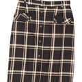VINTAGE Womens Straight Skirt IT 44 Medium W28 Black Check Wool Vintage Vintage and Second-Hand Vintage from Messina Hembry 