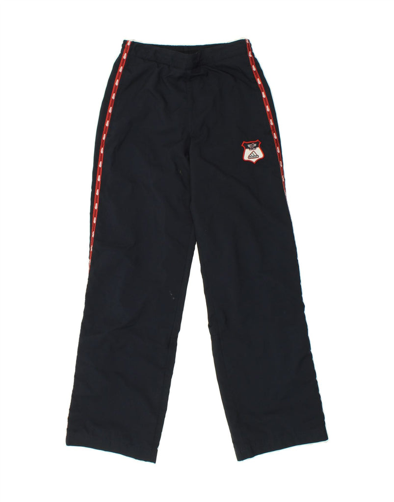 ADIDAS Boys Tracksuit Trousers 13-14 Years Navy Blue Polyester | Vintage Adidas | Thrift | Second-Hand Adidas | Used Clothing | Messina Hembry 