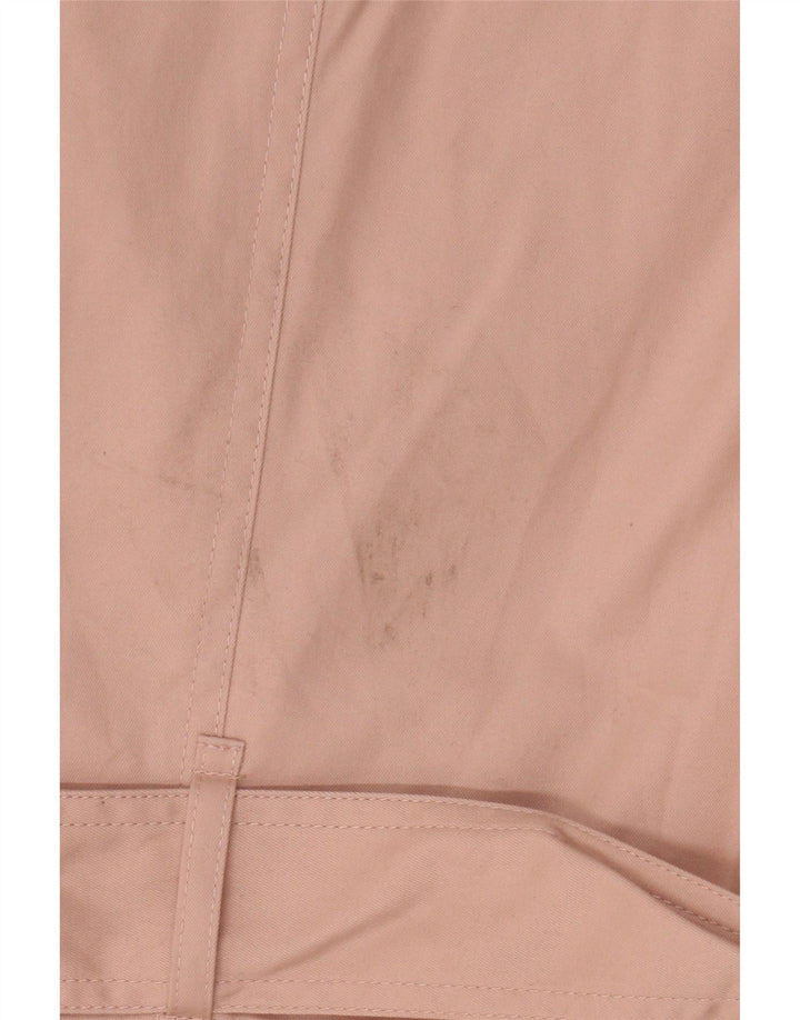 Boden Womens Trench Coat UK 10 Small Pink Cotton