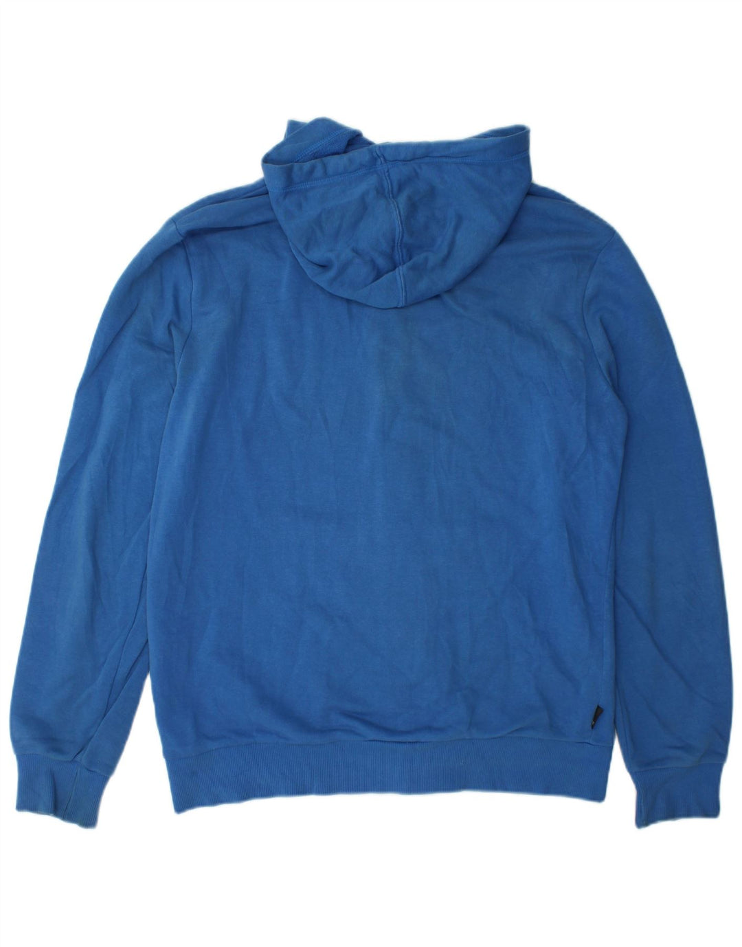Puma Mens Graphic Zip Hoodie Sweater Medium Blue Cotton
