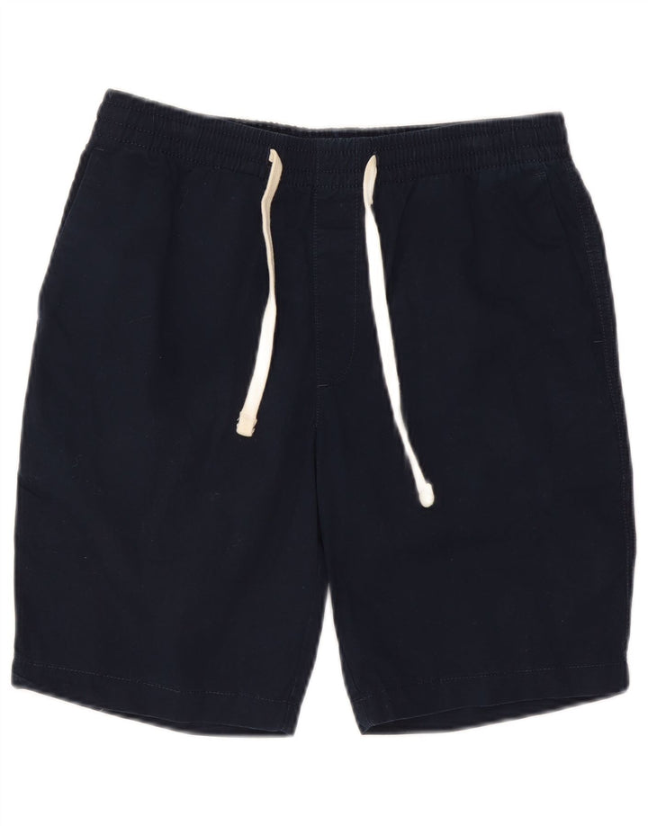 Marks & Spencer Mens Chino Shorts Small W29 Navy Blue Cotton
