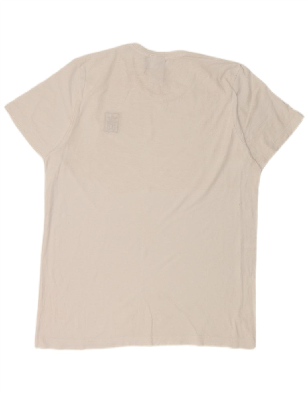 Adidas Mens T-Shirt Top Large White Cotton