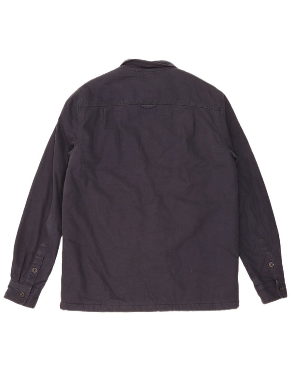 Superdry Mens Sherpa Lumberjack Shirt Medium Navy Blue Cotton
