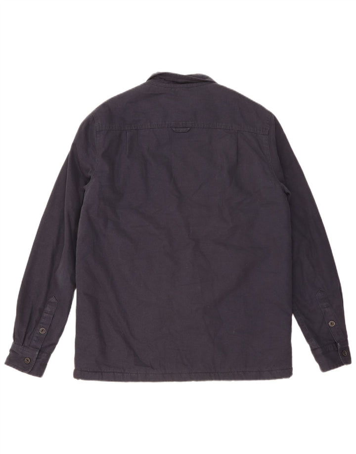 Superdry Mens Sherpa Lumberjack Shirt Medium Navy Blue Cotton
