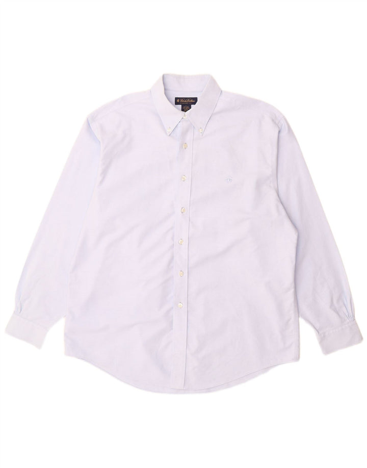 Brooks Brothers Mens Shirt Large Blue Cotton