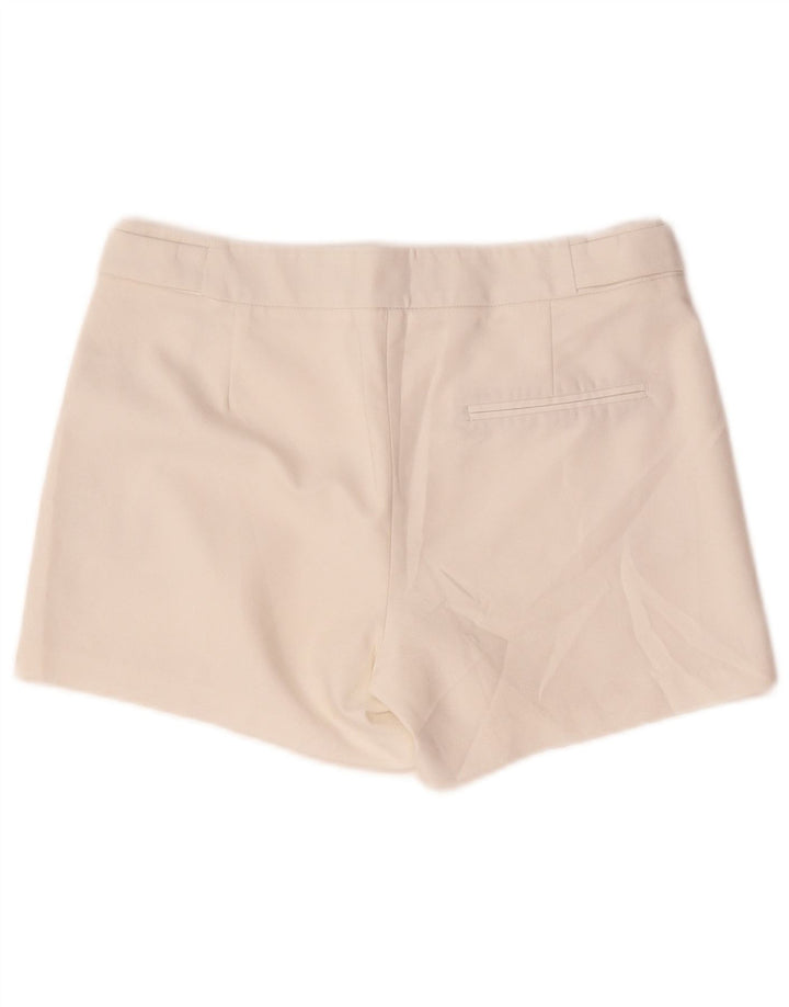 Zara Womens Chino Shorts XS W24 White Cotton