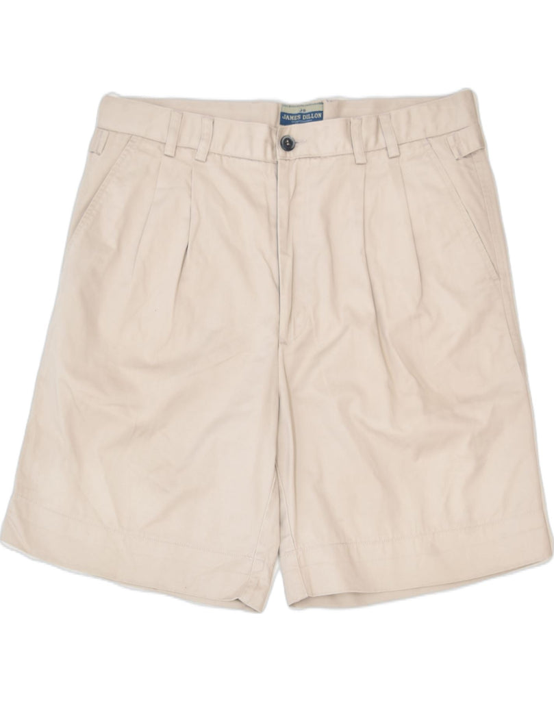 JAMES DILLON Mens Chino Shorts IT 50 Large W35 Beige Cotton | Vintage | Thrift | Second-Hand | Used Clothing | Messina Hembry 