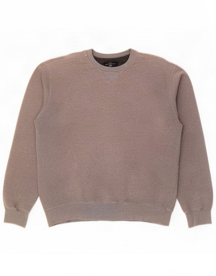 Marks & Spencer Mens Blue Harbour Sweatshirt Jumper Medium Grey Cotton