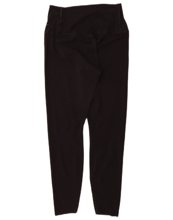 Nike Womens Dri Fit Leggings UK 12 Medium Black Nylon