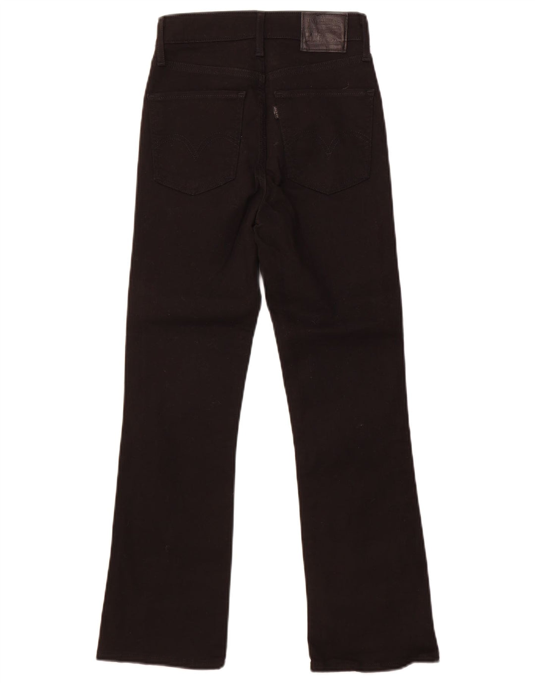 Levi's Womens Bootcut Jeans W24 L26 Black Cotton