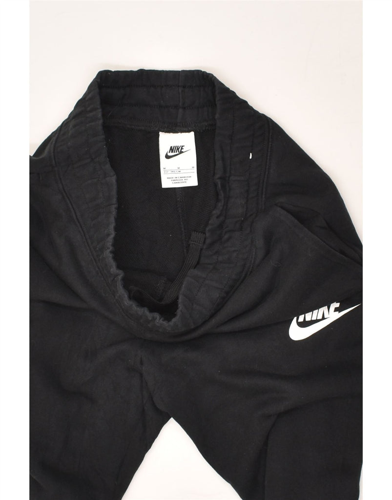 NIKE Girls Tracksuit Trousers Joggers 10-11 Years Medium  Black Cotton | Vintage Nike | Thrift | Second-Hand Nike | Used Clothing | Messina Hembry 