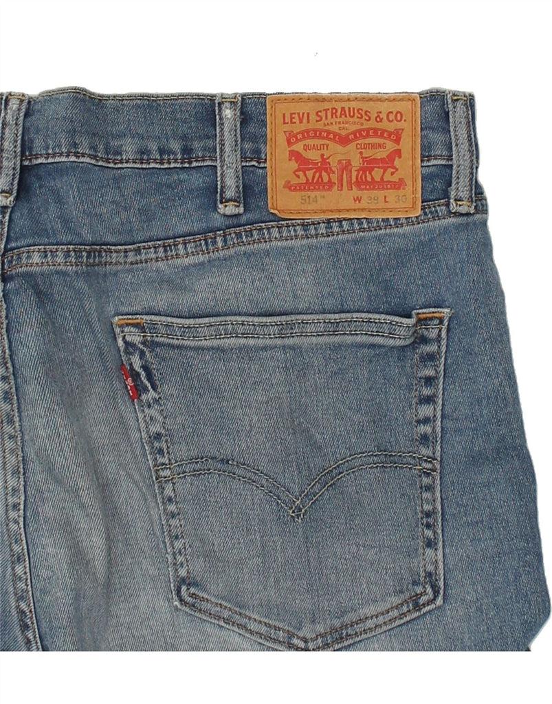 LEVI'S Mens 514 Straight Jeans W38 L30  Blue Cotton | Vintage Levi's | Thrift | Second-Hand Levi's | Used Clothing | Messina Hembry 