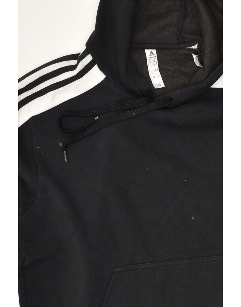 ADIDAS Mens Hoodie Jumper Medium Black Cotton | Vintage Adidas | Thrift | Second-Hand Adidas | Used Clothing | Messina Hembry 