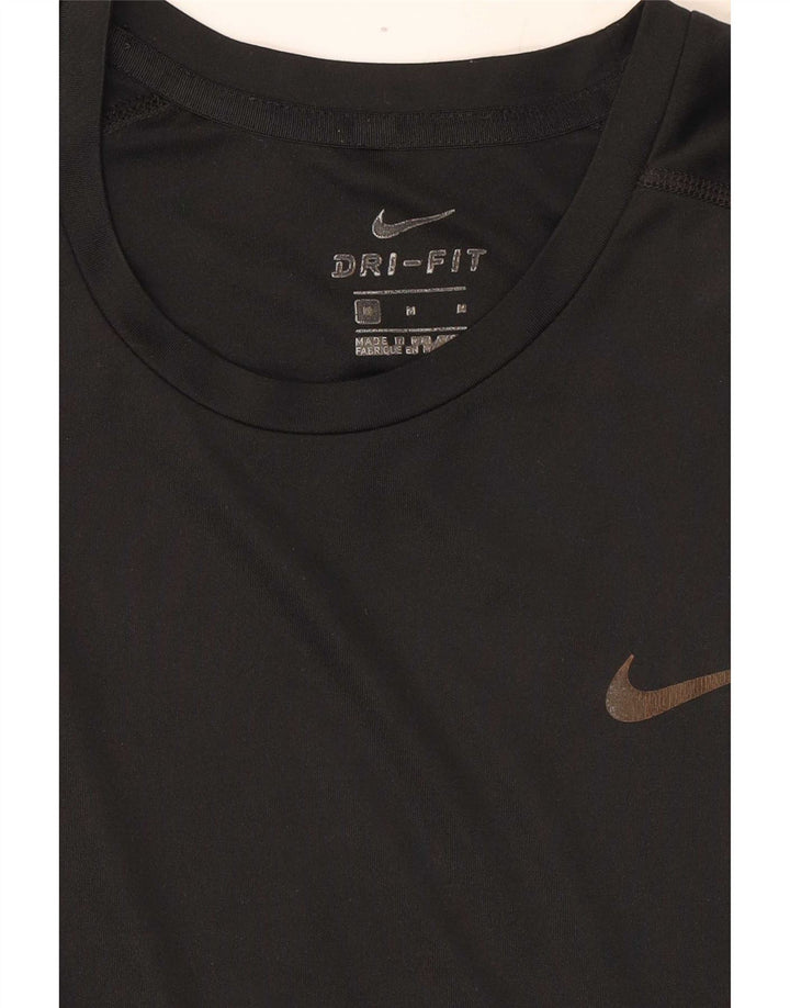 Nike Mens Dri Fit T-Shirt Top Medium Black