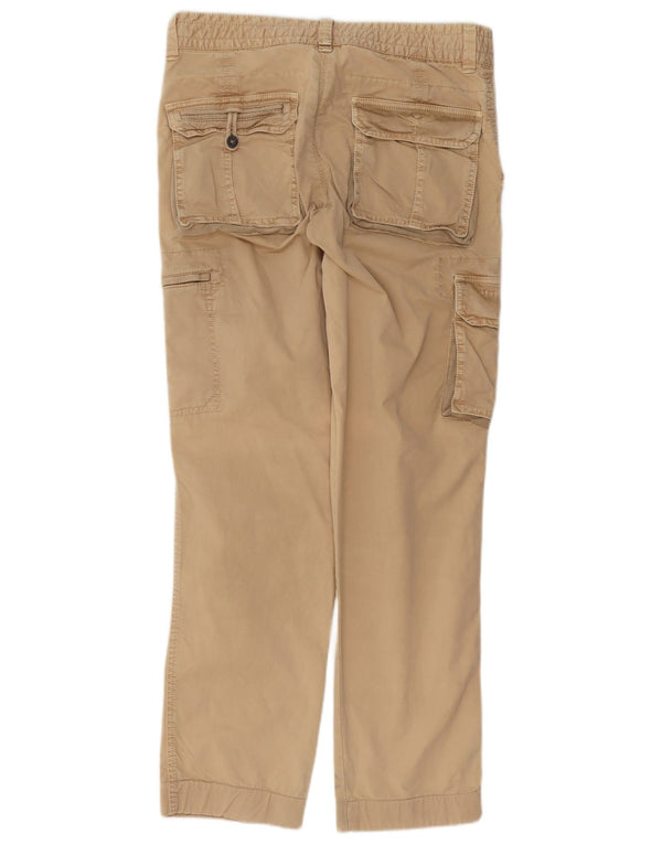 Aeronautica Militare Mens Cargo Trousers IT 48 Medium W32 L32 Beige