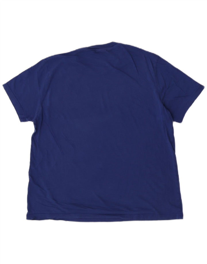 Champion Mens T-Shirt Top Medium Blue