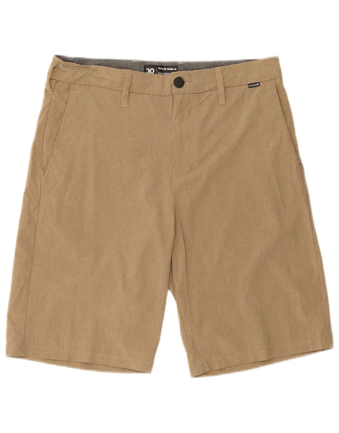 Hurley Mens Chino Shorts W30 Medium Beige Polyester