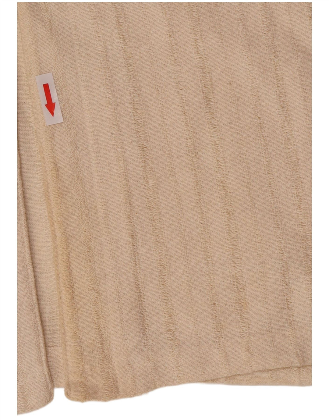 Mills Womens Gilet UK 16 Large Off White Striped Cotton