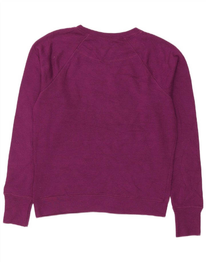 Champion Womens Graphic Oversized Sweatshirt Jumper UK 10 Small Purple