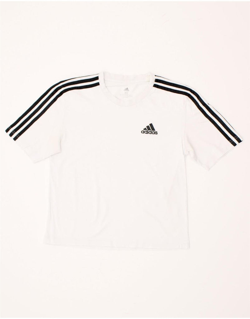 ADIDAS Mens T-Shirt Top XS White Vintage Adidas and Second-Hand Adidas from Messina Hembry 