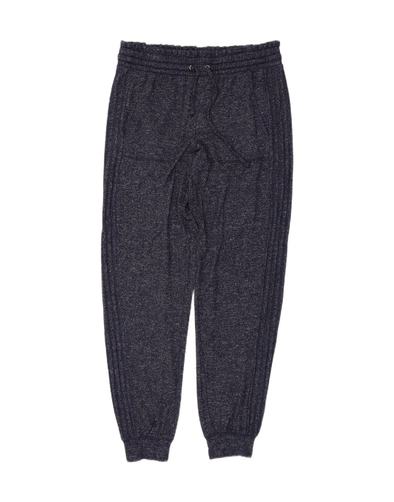 MARKS & SPENCER Womens Tracksuit Trousers Joggers UK 12 Medium Navy Blue Vintage Marks & Spencer and Second-Hand Marks & Spencer from Messina Hembry 